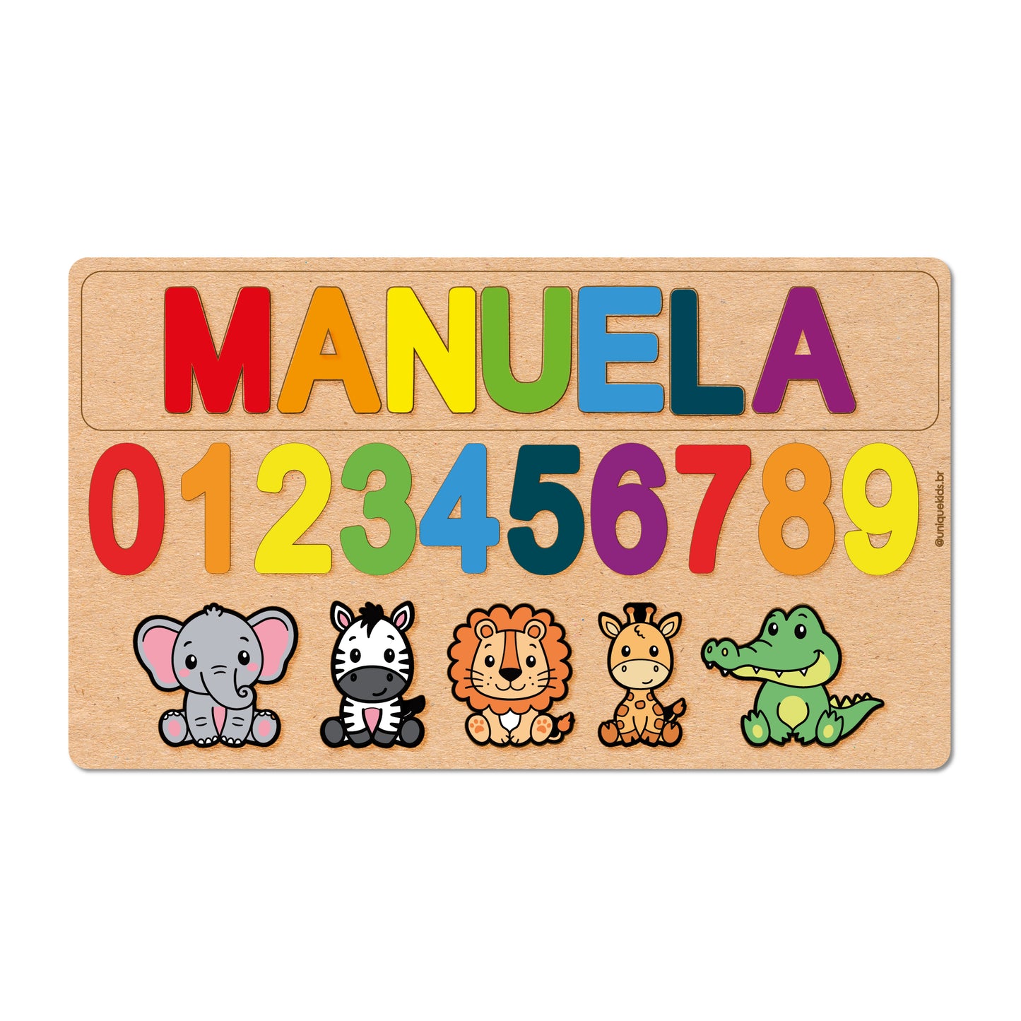 Nome Personalizado, Números e Animais (Forma)
