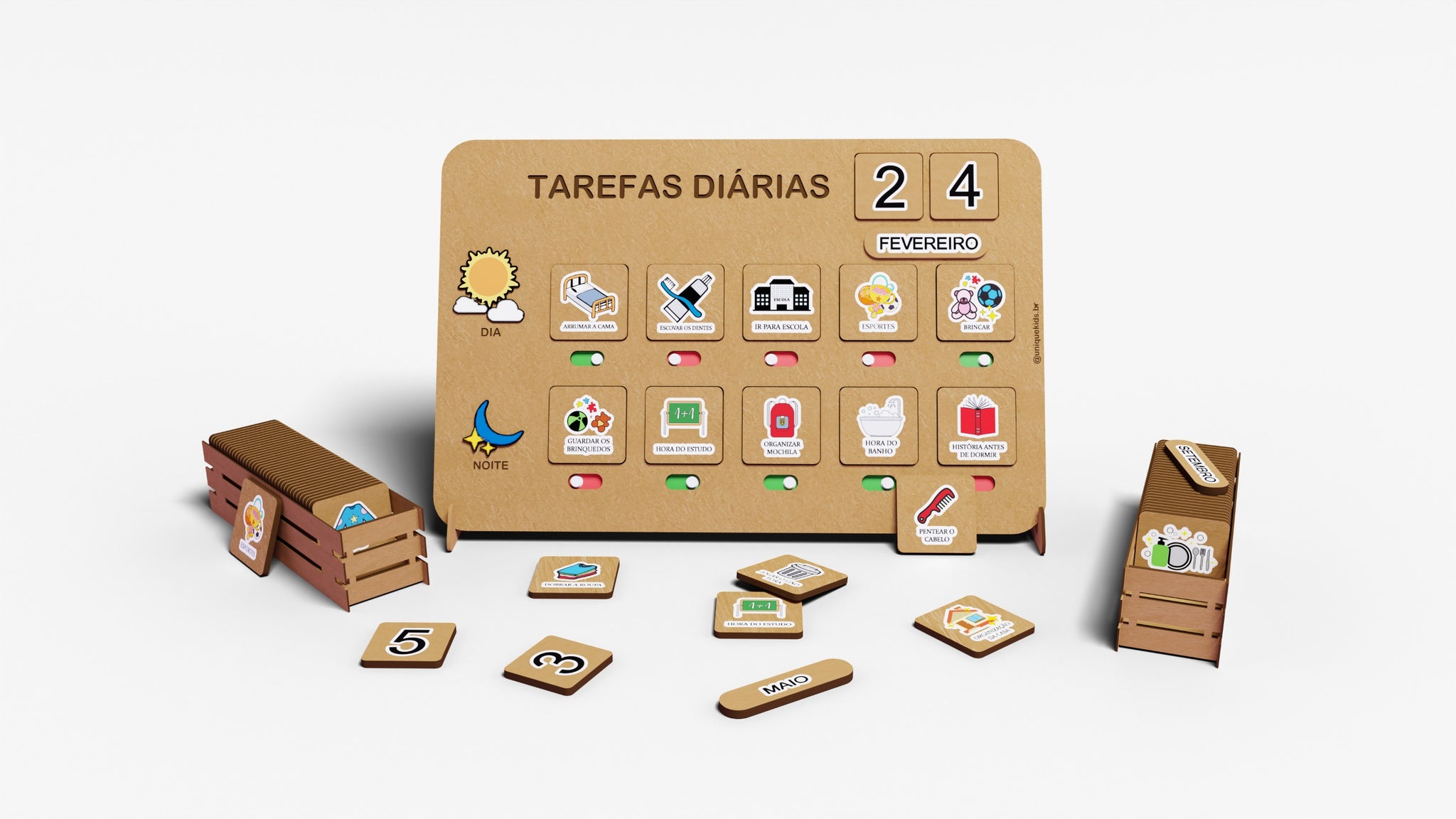 Quadro Tarefas Diárias + Bônus