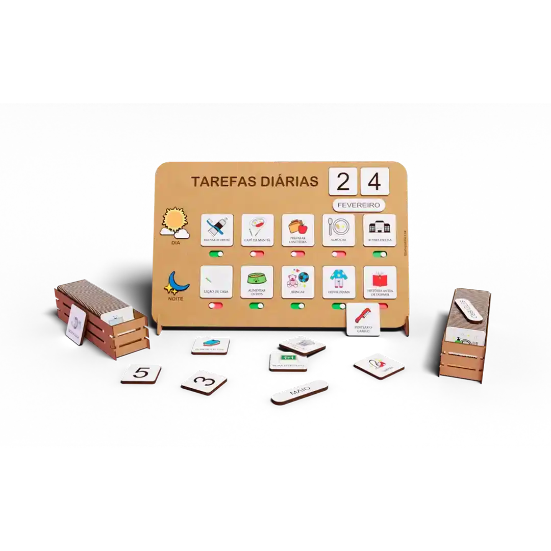 Quadro Tarefas Diárias + Bônus