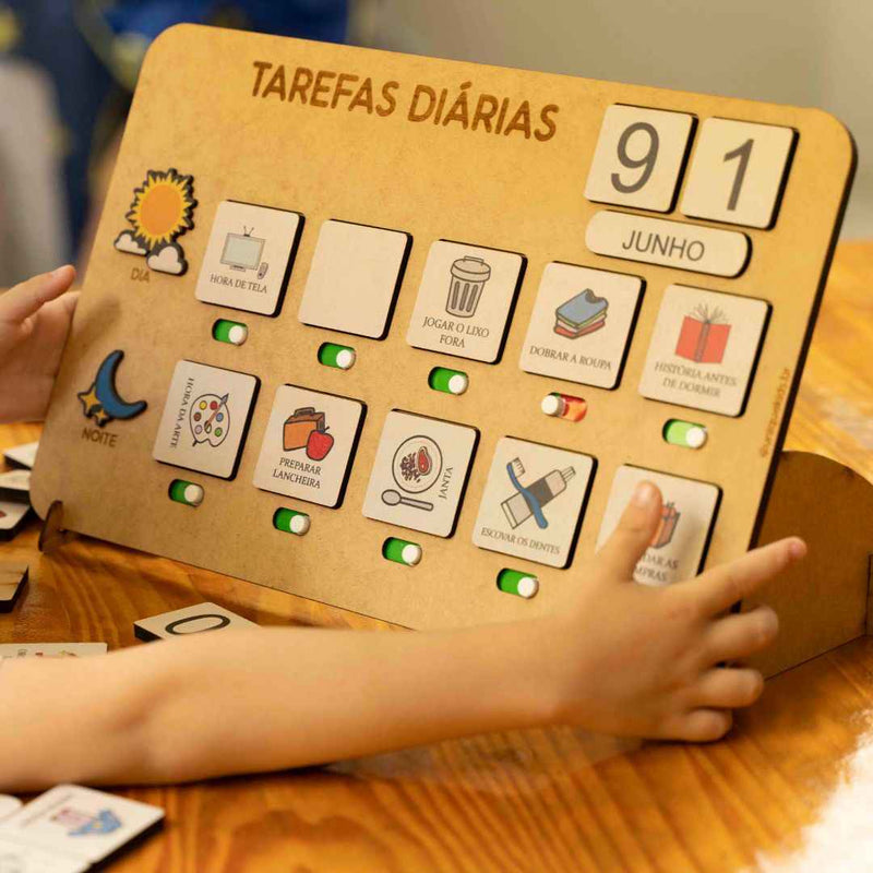 Quadro de tarefas diárias