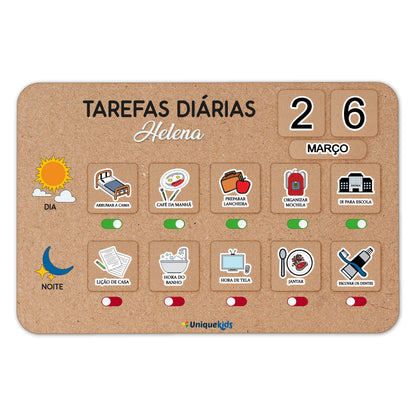 Tarefas Diárias Com Nome