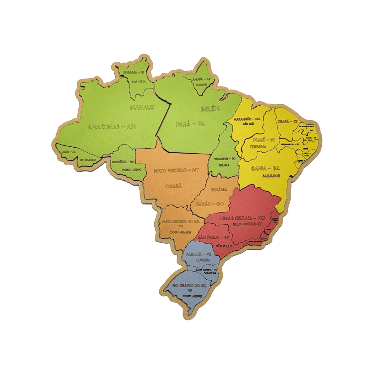 Mapa Brasil – 🇧🇷 UniqueKids: Artigos Pedagógicos Personalizados