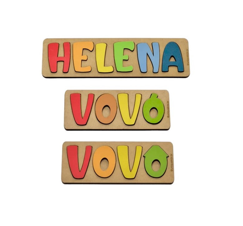 Combo Nome Colorido + Vovô