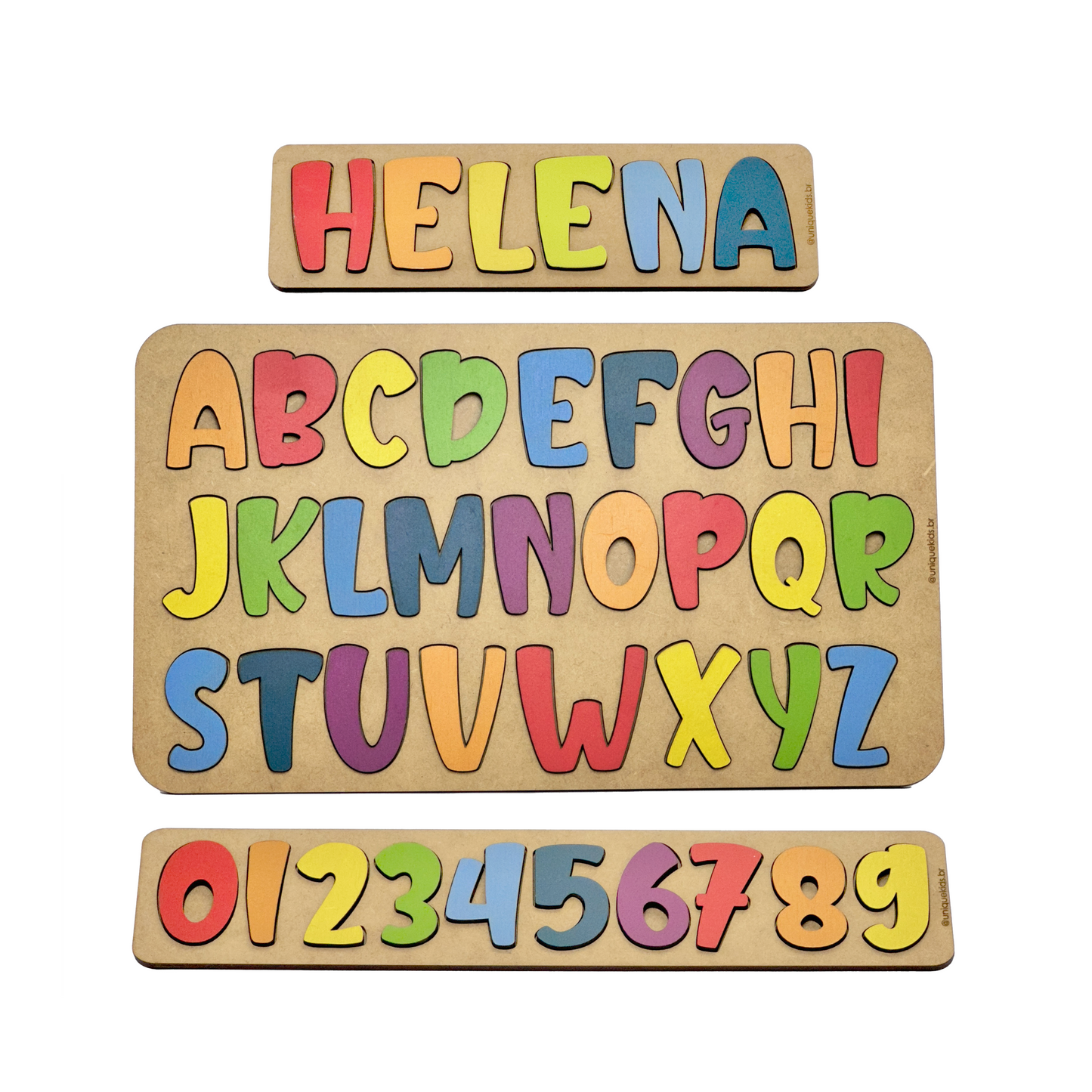 Combo Nome Personalizado + Alfabeto + Números