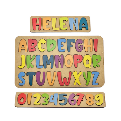 Combo Nome Personalizado + Alfabeto + Números