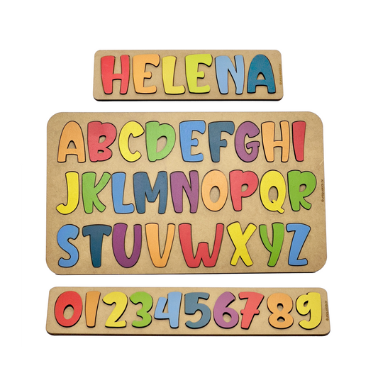 Combo Nome Personalizado + Alfabeto + Números