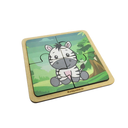 Zebra - 4 Peças