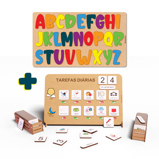 Combo Tarefas Diárias + Alfabeto