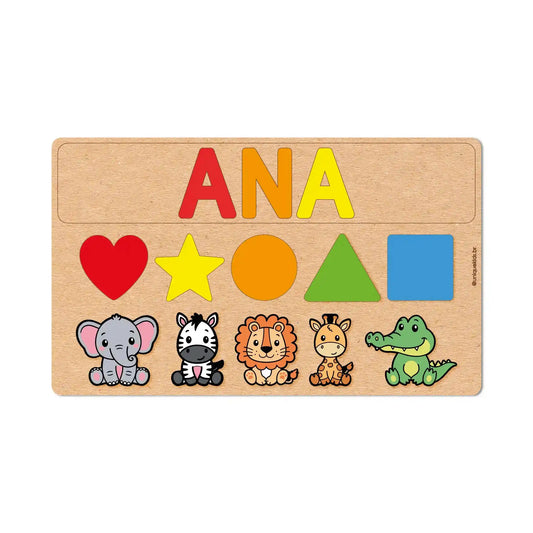 Nome Com Formas E Animais