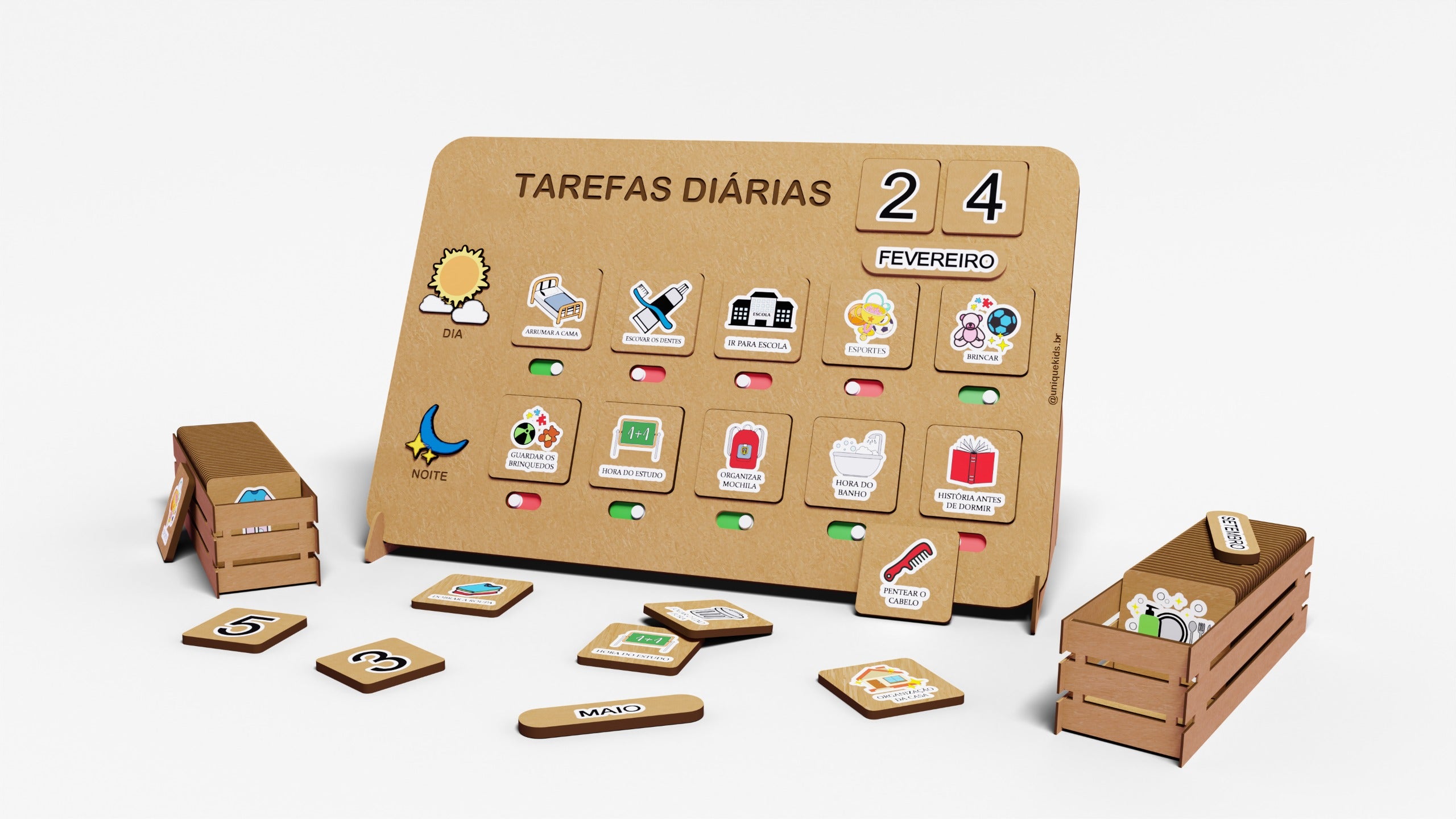 Quadro Tarefas Diárias + Bônus