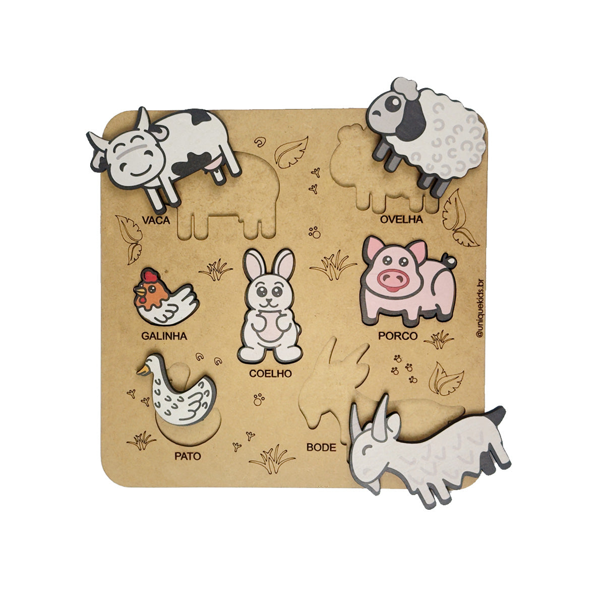 Encaixe Animais da Fazenda