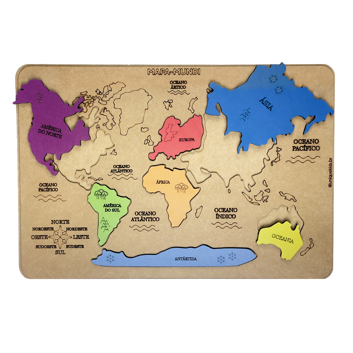 Combo Tarefas diárias + Brasil + Mapa Múndi