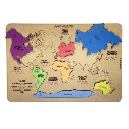 Combo Tarefas diárias + Brasil + Mapa Múndi