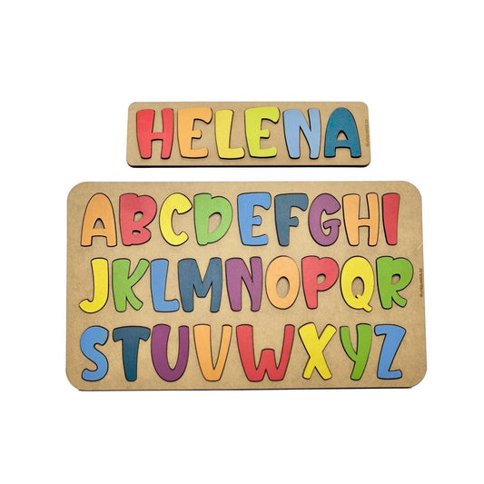 Quebra-cabeça Nome Personalizado + Alfabeto - UniqueKids: Artigos Pedagógicos Personalizados