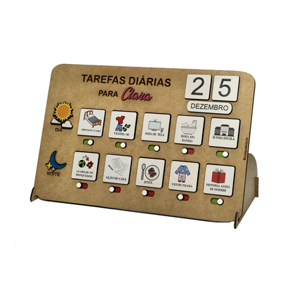 Combo Tarefas diárias + Pote da conquista personalizados